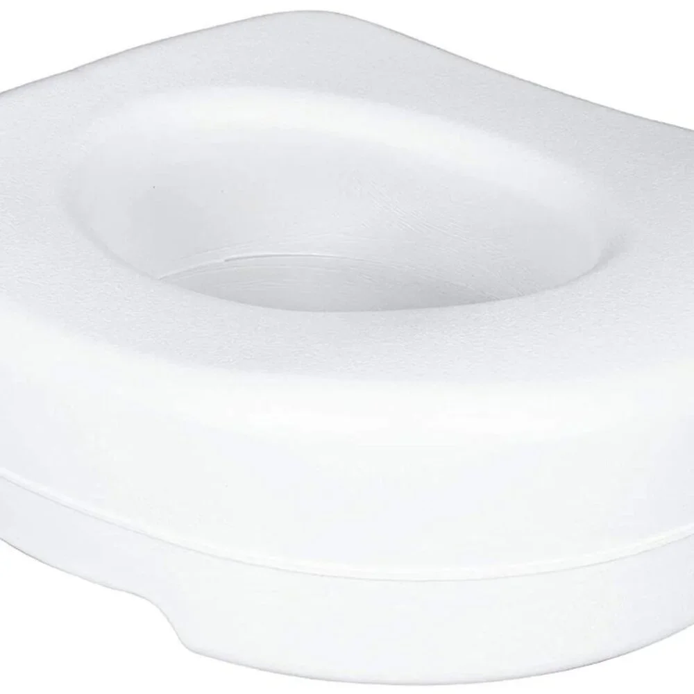 Carex Economy Raised Toilet Seat, 5.5'' White, 300 lb Capacity - 1 Count‎